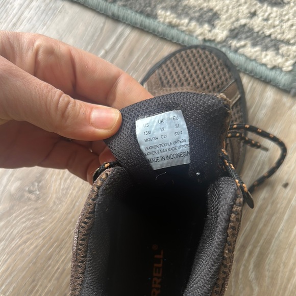 Merrell Kids Moab 2 Brown Hiking Shoes - Picture 3 of 10